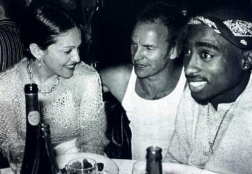 madona sting tupac