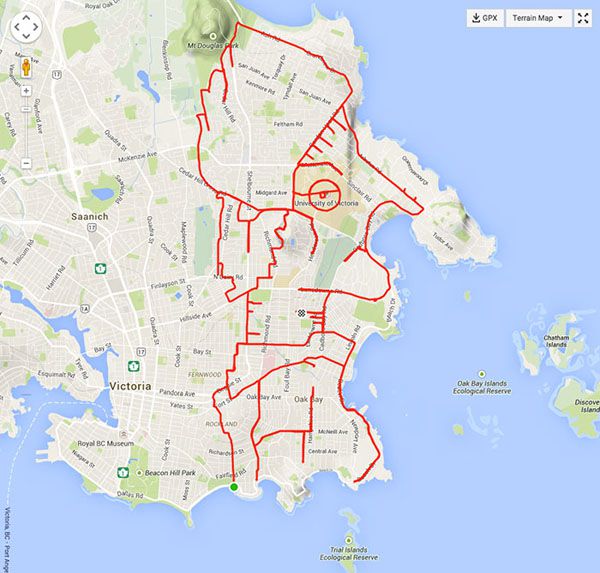 Cyklista vytvára svetovo najväčšie obrazce pomocou GPS (19 fotografií)
