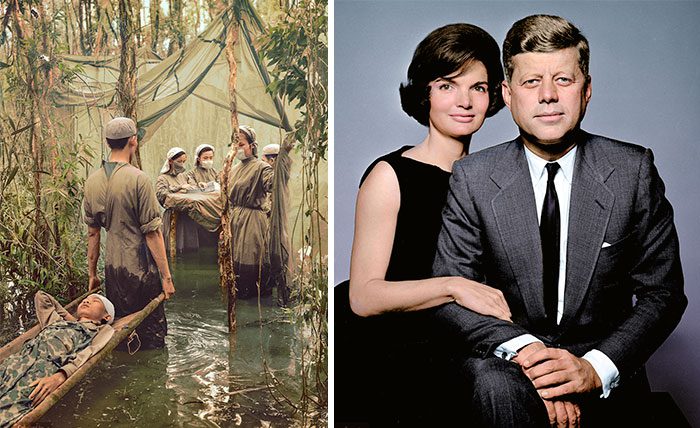 20 historických čiernobielych fotografií, ktoré dostali nový nádych vďaka farbám