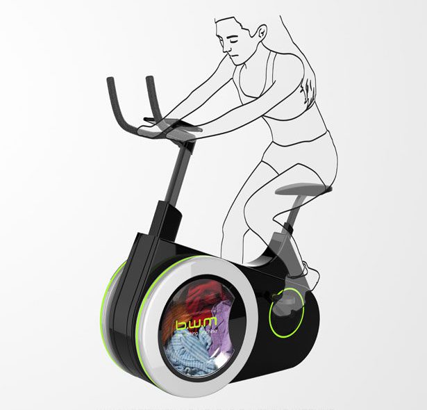 Inovatívny bicykel, vďaka ktorému si zároveň vyperiete prádlo