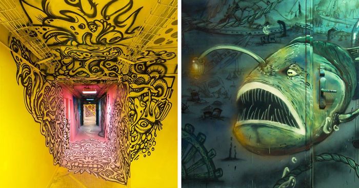 Univerzita si pozvala 100 Graffiti umelcov, aby im „vymaľovali“ interiér pred renováciou, výsledok je úžasný