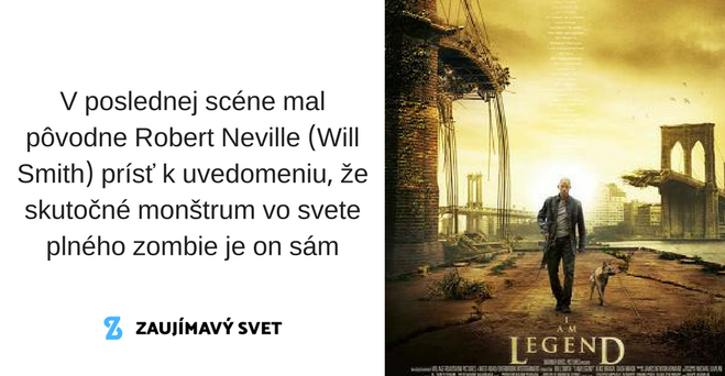 Alternatívny koniec filmu “ Ja Legenda“ by veľa divákov asi nepotešil ale ide o naozaj netradičný záver