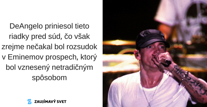 Ako žaloba vznesená proti Eminemovi skončila vcelku netradičným rozsudkom v jeho prospech