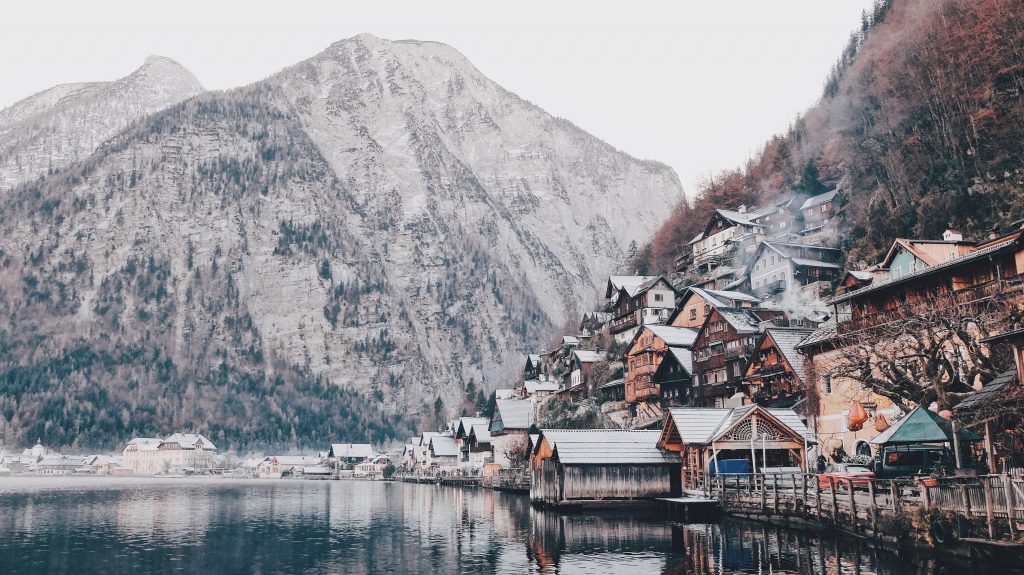 Hallstatt v zime