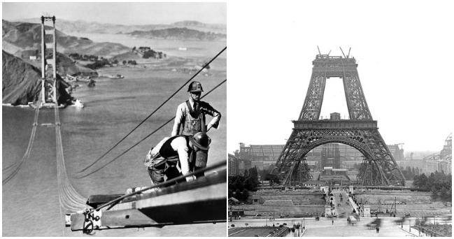 Pozrite si, ako sa stavali tie najznámejšie svetové konštrukcie ako Eiffelova veža, Burj Khalifa, Golden Gate Bridge a ďalšie