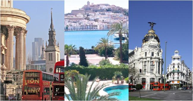 Vyskúšajte si skvelé letenky „3v1“ – Madrid – Ibiza – Londýn len za cenu 53€!