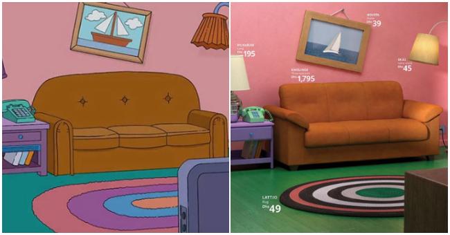 IKEA obnovila slávne obývacie izby zo Simpsonovcov, seriálov Priatelia i Stranger things