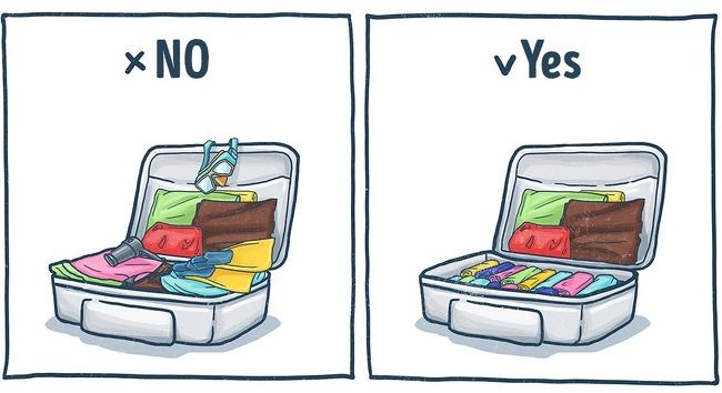 Ponúkame vám niekoľko skvelých rád, ako si čo najlepšie a najefektívnejšie zbaliť svoj kufor