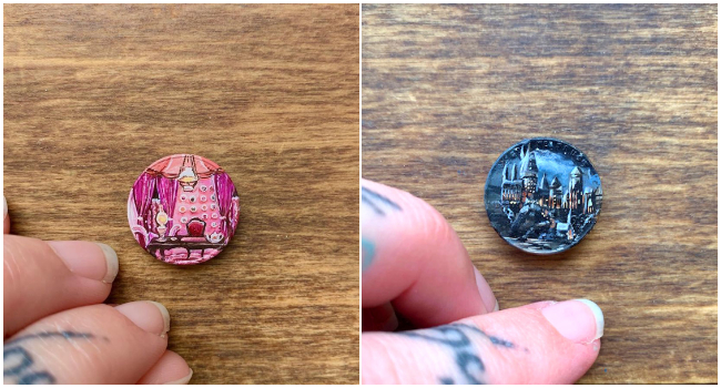 Jej miniatúrne svety nakreslené na tých najmenších minciach sú jednoducho dokonalé