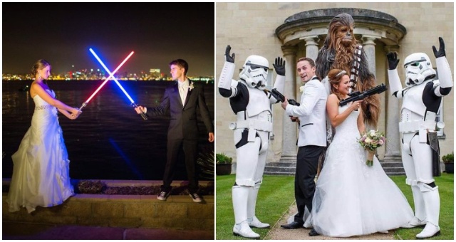Mladý pár inšpiroval svojou jedinečnou „Star Wars svadbou“ aj ostatné páry a takto to dopadlo