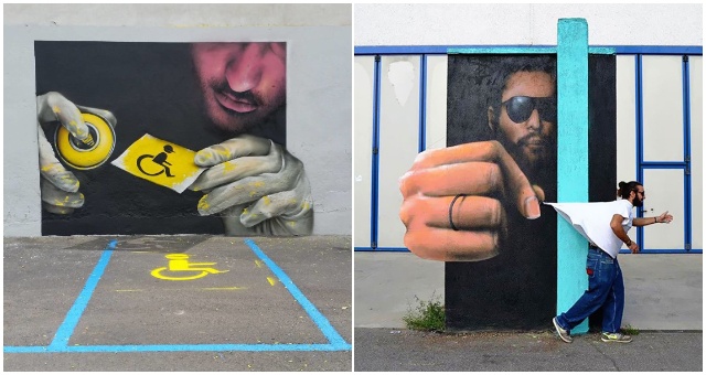 Tento chlapík zdobí ulice Milána svojimi úžasnými 3D grafitmi