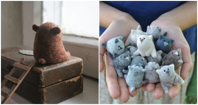 Žena z Moskvy vytvára miniatúrne zvieratká z vlny, ktoré vás zaujmú na prvý pohľad