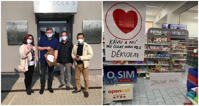 Vietnamská komunita v Prahe šije rúška, vyrába dezinfekčné gély a poskytuje nápoje zdravotníkom úplne zadarmo