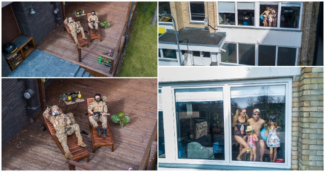 Fotograf nemá kvôli vírusu prácu, a tak sa rozhodol zdokumentovať život ľudí v karanténe dronom