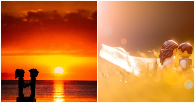 Keďže ani fotografi nemajú v týchto mesiacoch prácu, tak tento sa rozhodol nafotografovať „LEGO svadbu“