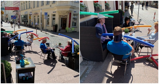 Nemecká kaviareň vyriešila problém so vzájomnou vzdialenosťou zákazníkov po svojom