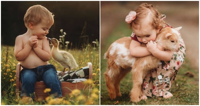 Fotografka sa rozhodla ukázať svetu aké silné puto funguje medzi zvieratkami a deťmi