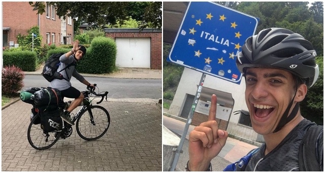 Po tom, čo študentovi zrušili všetky lety, sadol na bicykel a jeho cesta domov trvala 48 dní!