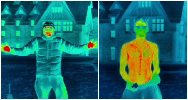 Ľudia sú fascinovaní videom, ktoré ukazuje ako stráca ľudské telo teplo