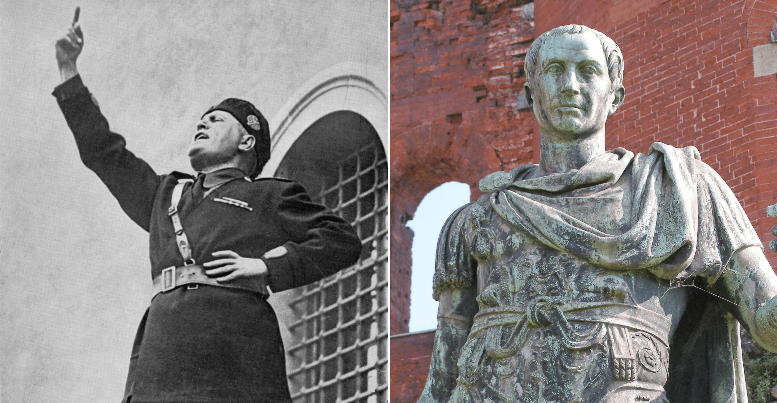 cesar, mussolini