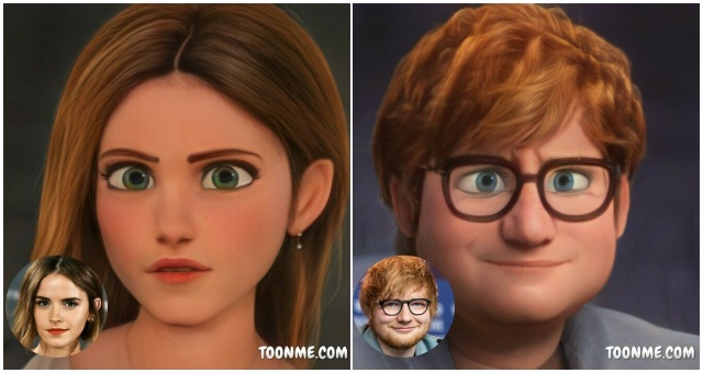 Aplikácia ToonMe vás zmení na rozprávkovú bytosť a takto vyzerajú celebrity ako postavičky od Pixaru
