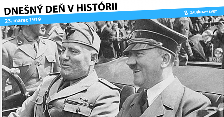 Dnešný deň v histórii – Zrod prvej fašistickej strany a neskoršieho Hitlerovho spojenca