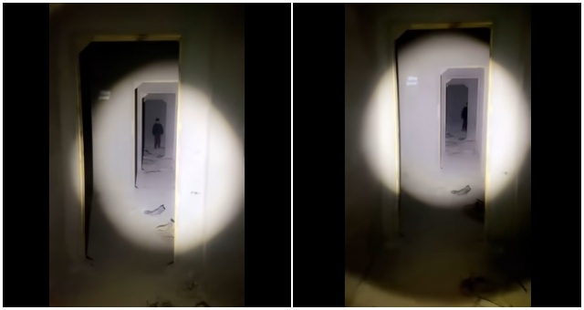 Lovec duchov zachytil miznúcu detskú postavu v zničenej budove