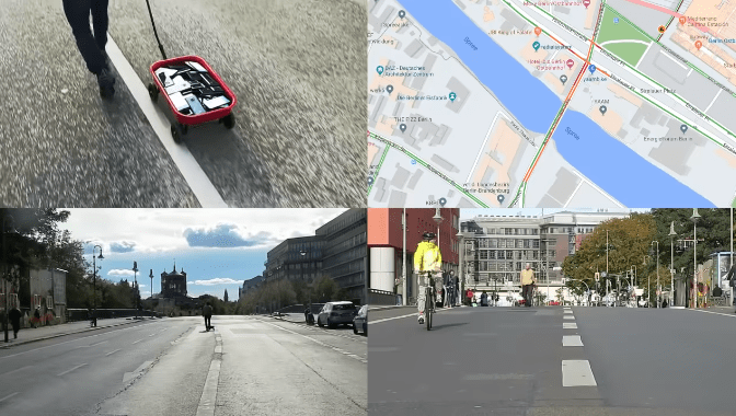 Chlapík spôsobil dopravnú zápchu len tým, že sa prešiel s vozíkom plným smartfónov po moste