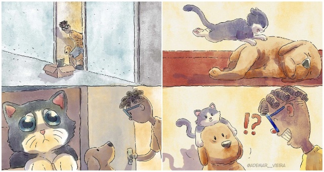Tento komiks rozpráva príbeh aj bez textu, ktorý nie je potrebný