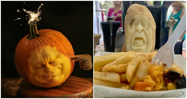 Pretvára tekvice, zemiaky, mrkvy či hrášky a toto umenie jednoducho musíte vidieť!