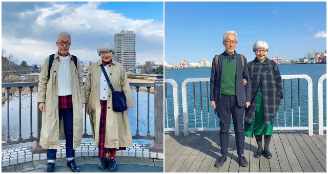 Japonský pár dokonale ladí svojim oblečením každý jeden deň