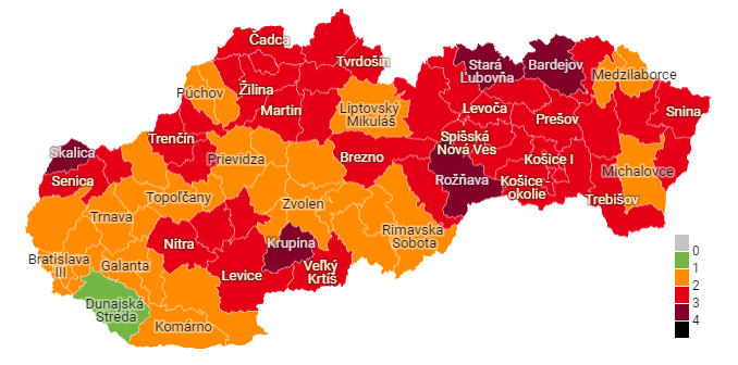 Bratislava si zrejme polepší v Covid automate. Hlavné mesto sa vďaka vysokej miere zaočkovanosti vráti do zelenej farby