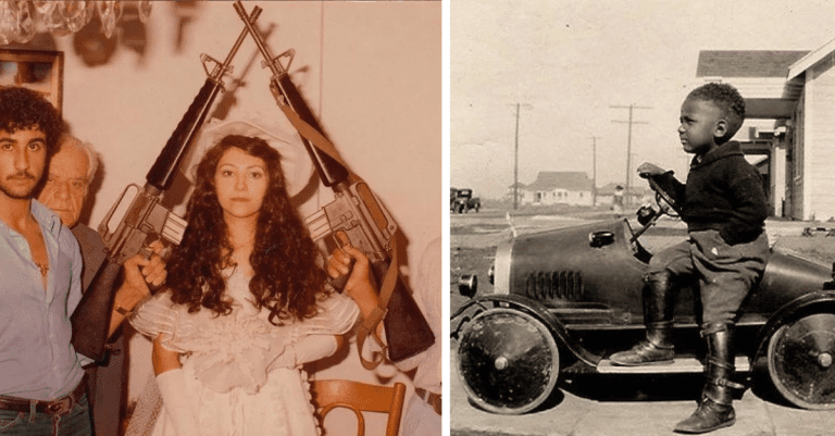 Historické fotografie, ktoré vás vrátia do minulosti #359 – Pozostatky muža, ktorý spadol z vesmíru a gigantický zrub