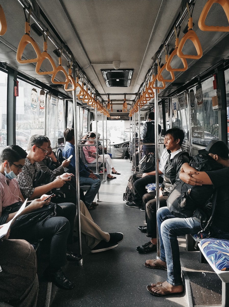 People Sitting Inside the Train