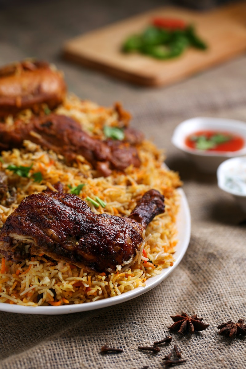 Close-up Photo of Biryani Dish