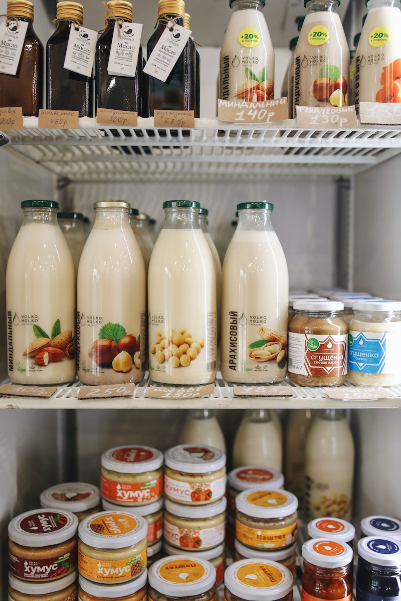 Bottles in Refrigerator