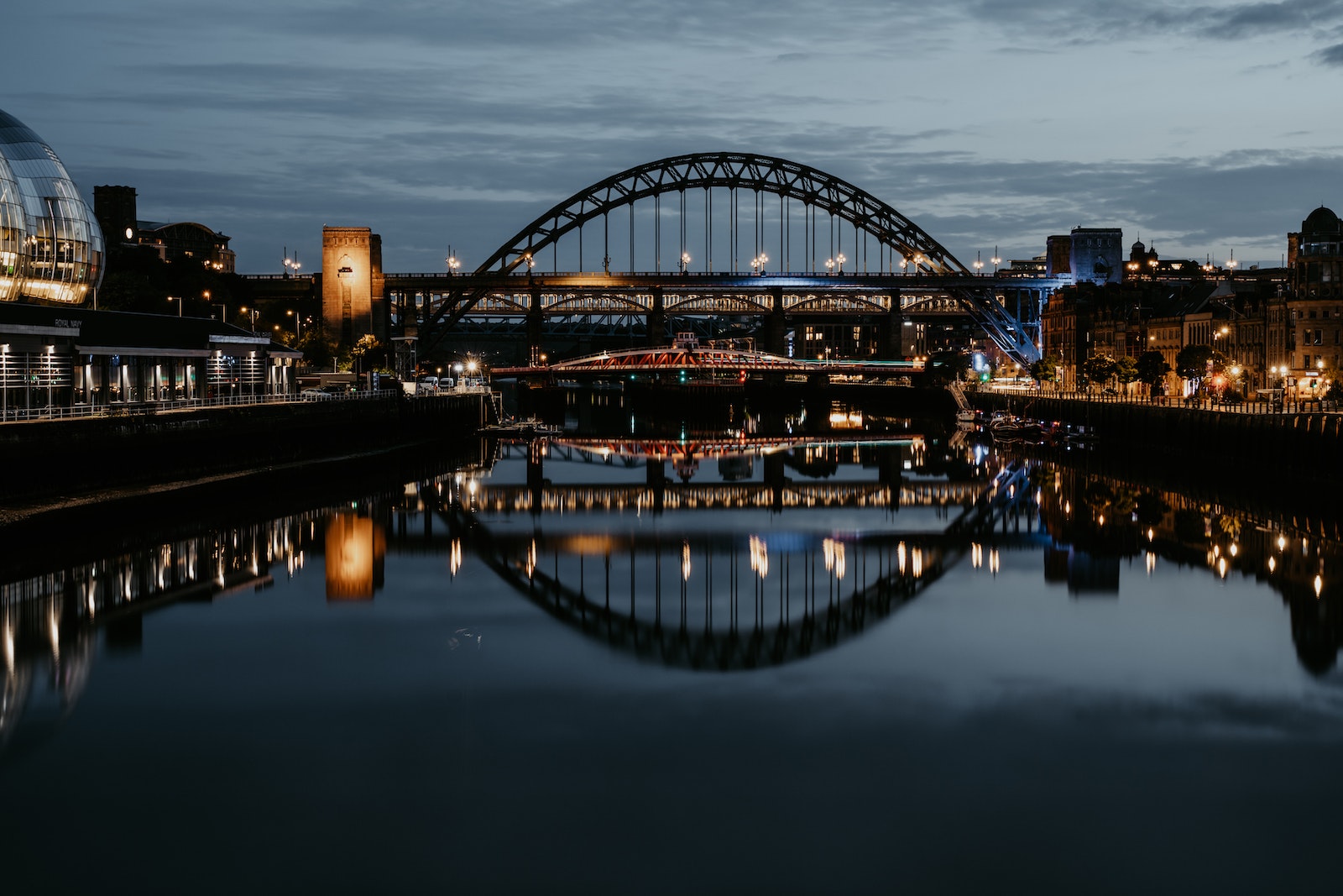 Tyne bridge and swing bridge