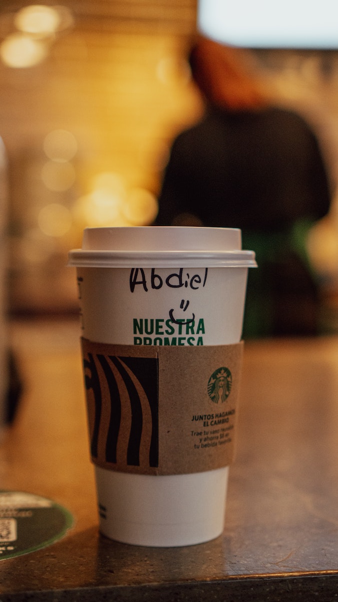 Name on Starbucks Cup
