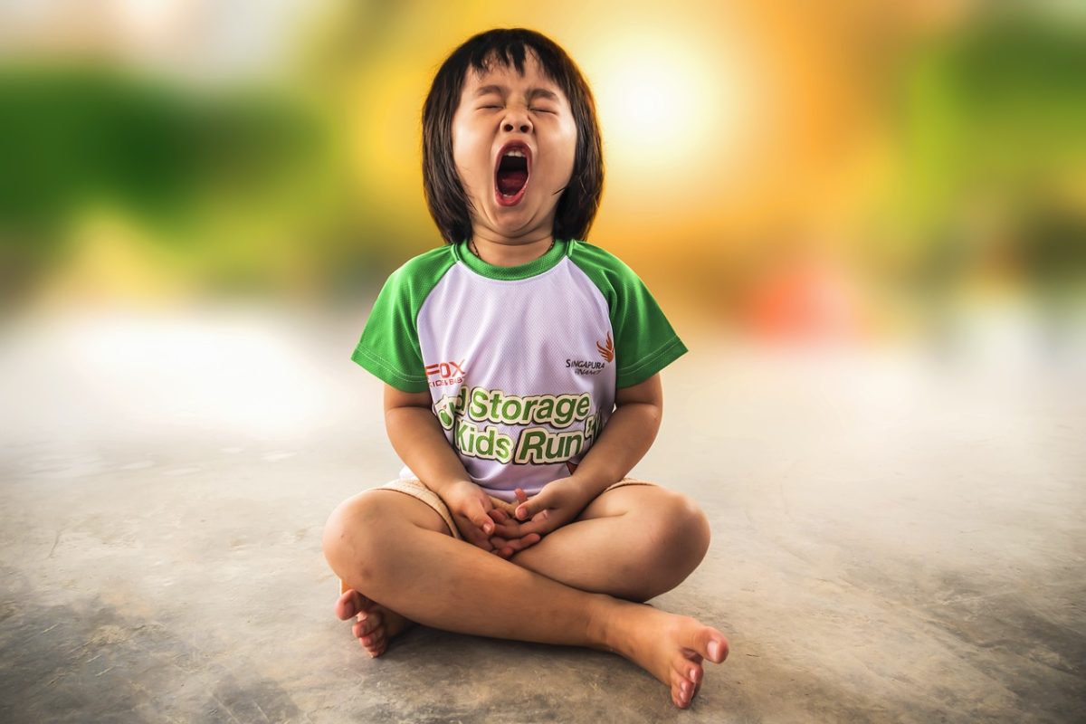 yawning, little girl, yawn
