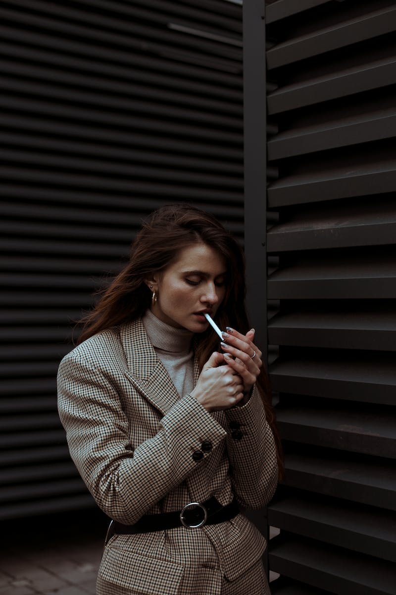 Woman Smoking Cigarette