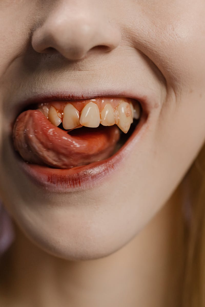 An Open Mouth in Close-up Photography