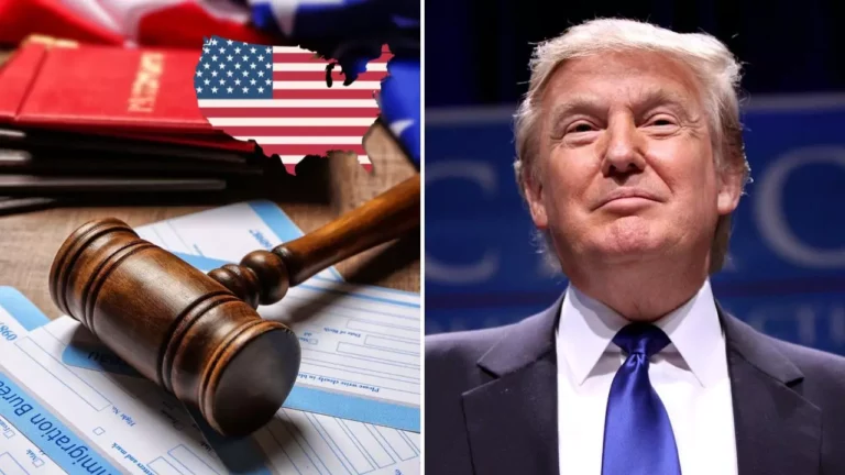 Americký zákon a politika: kladivko vedľa mapy USA; portrét muža v obleku.